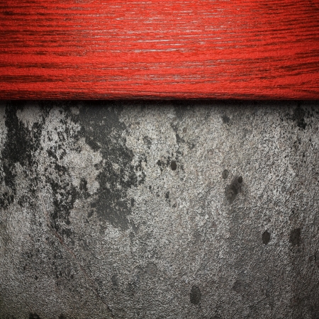 wood on wall made in 3Dの写真素材