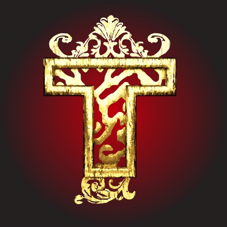 Vector golden figureのイラスト素材
