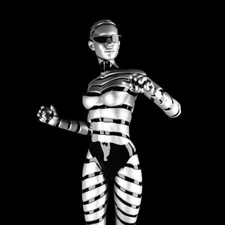 robot womanの写真素材