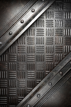 metal on wallの写真素材