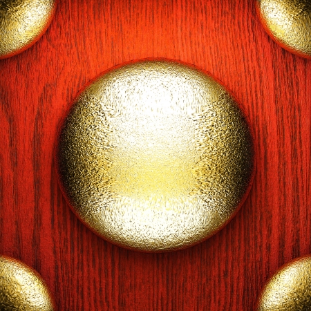 red wood and gold backgroundの写真素材