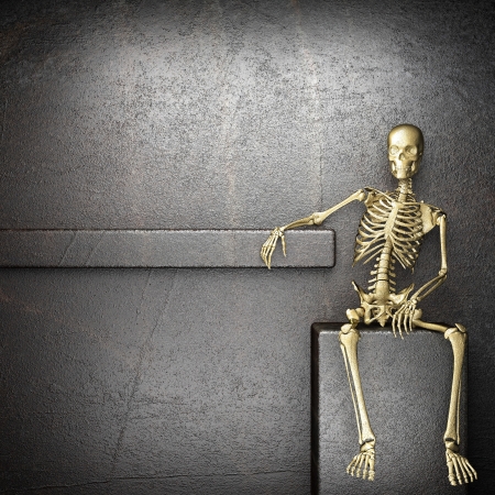 Golden skeletonの写真素材