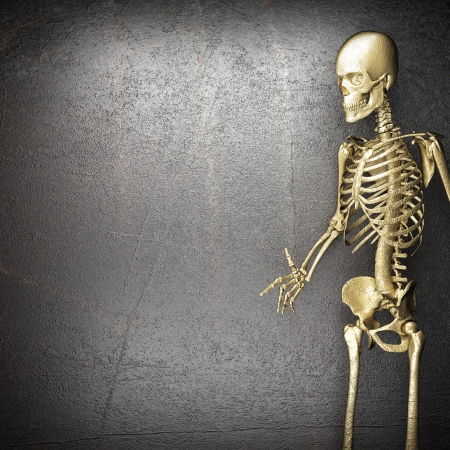 Golden skeletonの写真素材