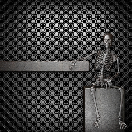 Metal skeletonの写真素材
