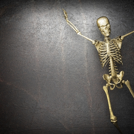 Golden skeletonの写真素材