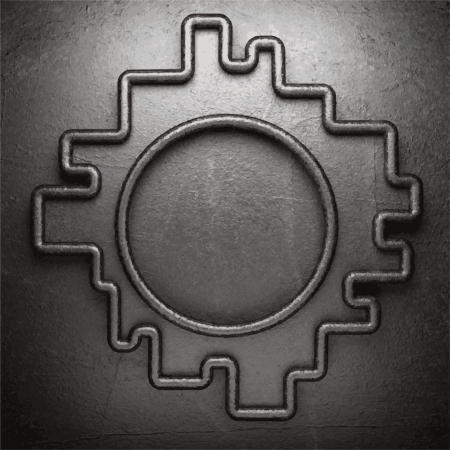 metal on wall backgroundのイラスト素材