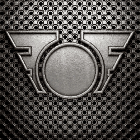 metal on wall backgroundのイラスト素材