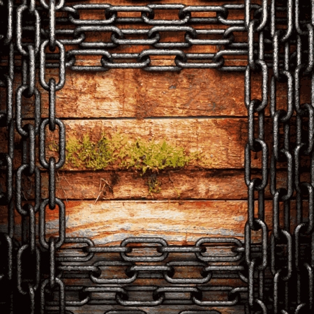 metal and wood backgroundのイラスト素材