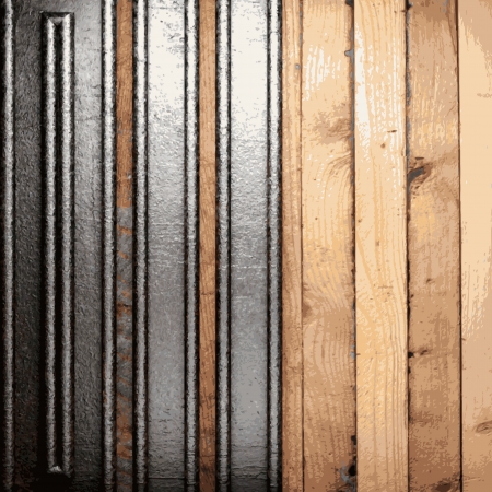metal and wood backgroundのイラスト素材