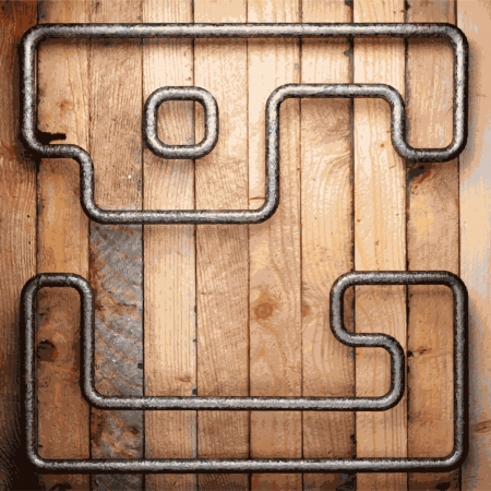 metal and wood backgroundのイラスト素材