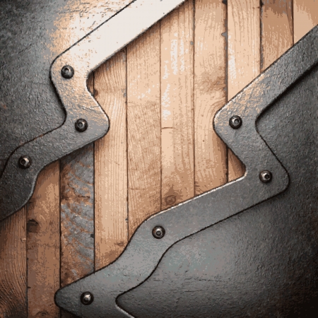 metal and wood backgroundのイラスト素材