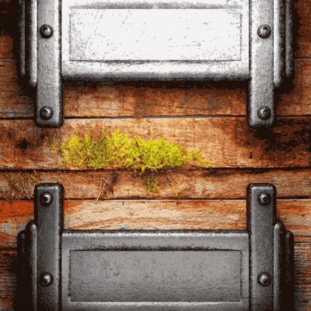metal and wood backgroundのイラスト素材