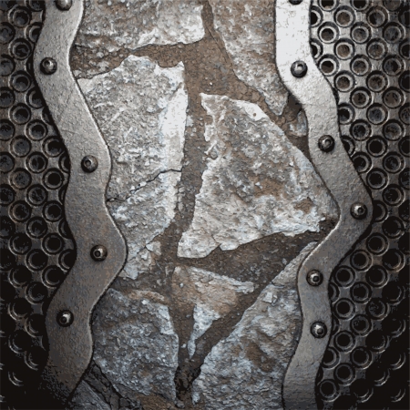 metal and stone backgroundのイラスト素材