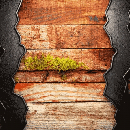 metal and wood backgroundのイラスト素材