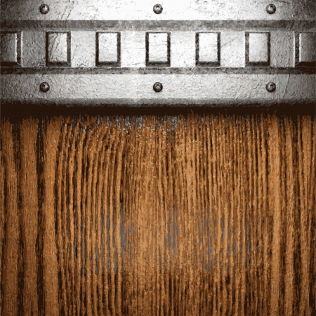 metal and wood backgroundのイラスト素材