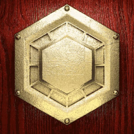 gold and wood backgroundのイラスト素材