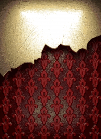 gold on red backgroundのイラスト素材