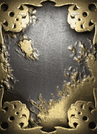 gold on concrete backgroundのイラスト素材