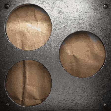 metal and paper backgroundのイラスト素材