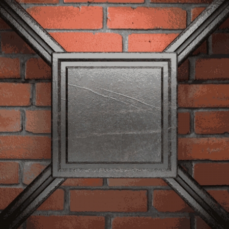 metal and brick backgroundのイラスト素材