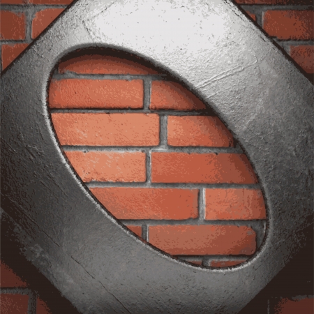 metal and brick backgroundのイラスト素材