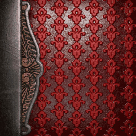 metal on red backgroundのイラスト素材