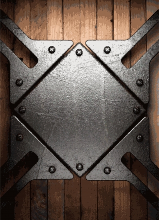 metal and wood backgroundのイラスト素材