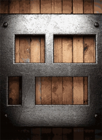 metal and wood backgroundのイラスト素材