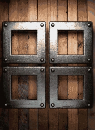 metal and wood backgroundのイラスト素材