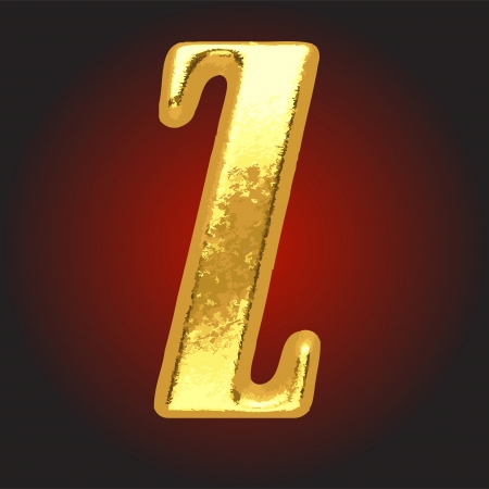 golden letter on redのイラスト素材