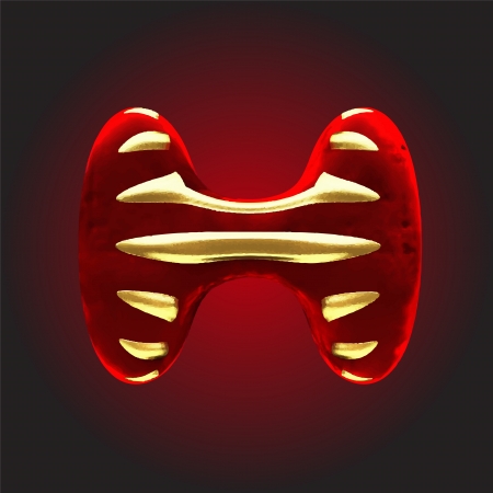 vector velvet letterのイラスト素材