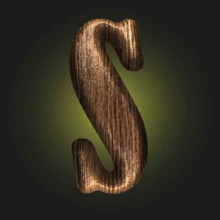 Vector wooden figureのイラスト素材