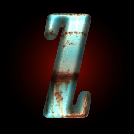 Vector old metal letterのイラスト素材