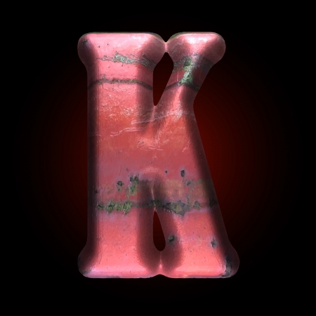 Vector old metal letterのイラスト素材