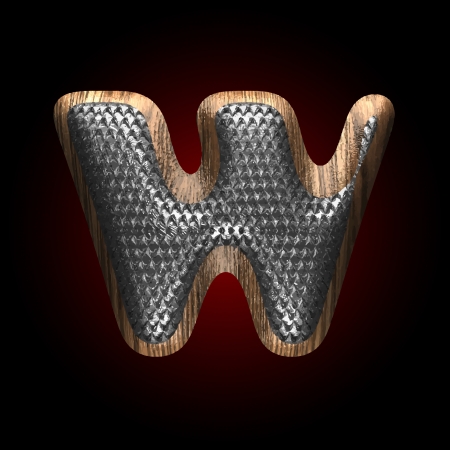 vector metal and wood figureのイラスト素材