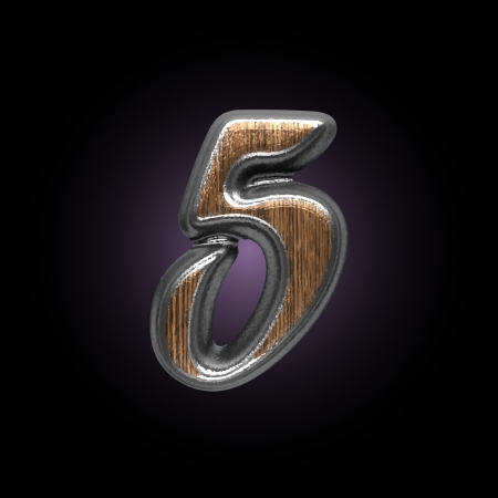 vector metal and wood figureのイラスト素材