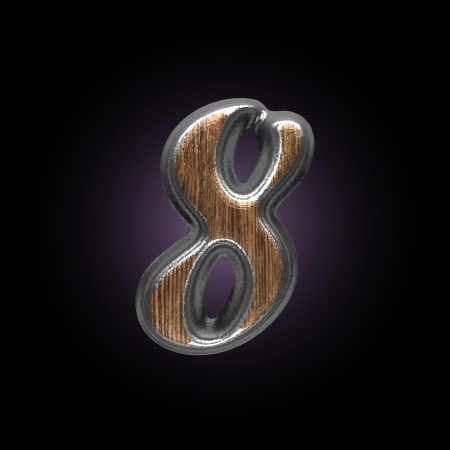 vector metal and wood figureのイラスト素材