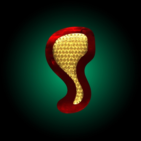 vector velvet letter with goldのイラスト素材