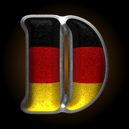 Vector Germany metal figureのイラスト素材