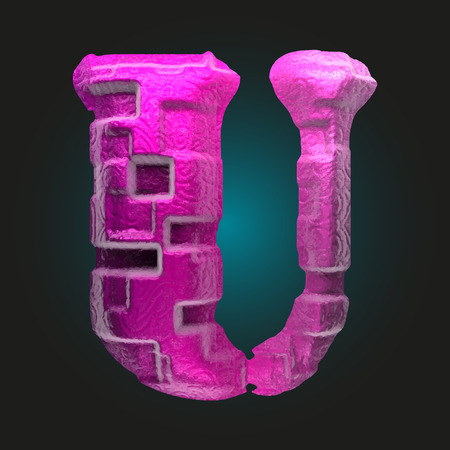 vector pink plastic figureのイラスト素材