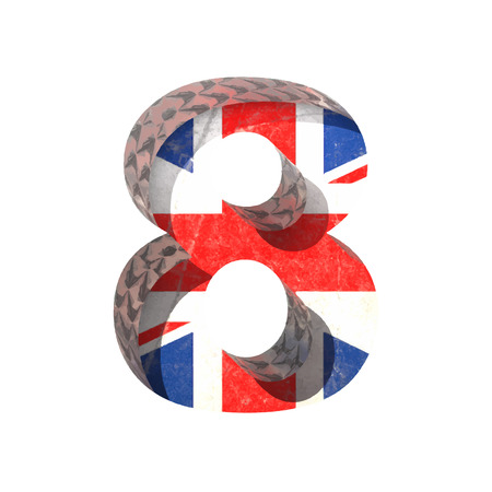 Vector Great Britain cutted figure.