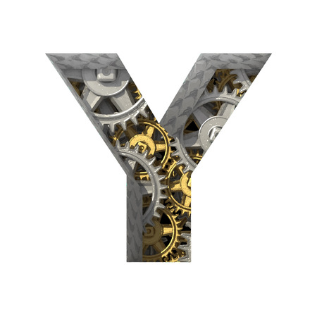 Vector gears cutted figureのイラスト素材