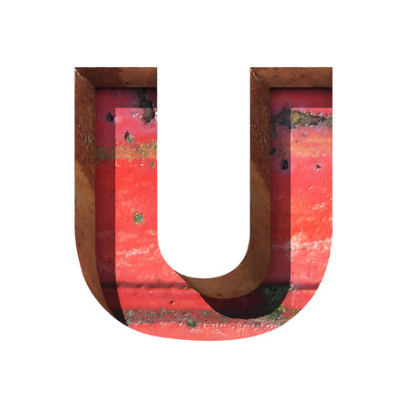 Vector metal cutted figure のイラスト素材