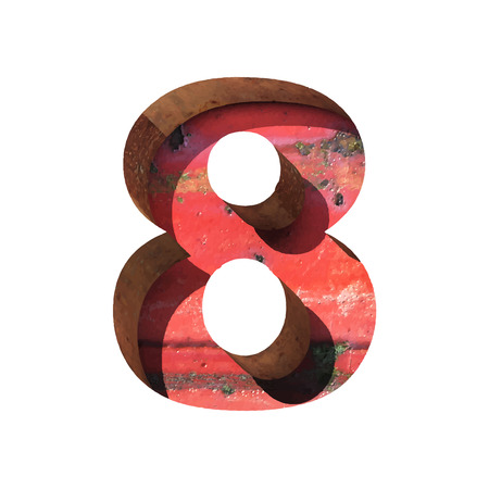 Vector metal cutted figure のイラスト素材