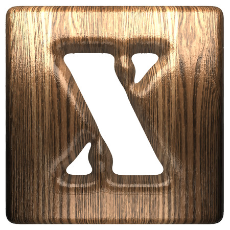 Vector wooden figureのイラスト素材