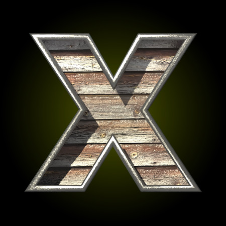 Vector wooden cutted figureのイラスト素材