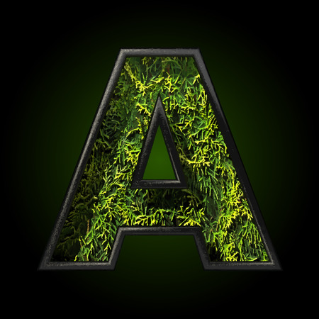 Vector grass cutted figureのイラスト素材