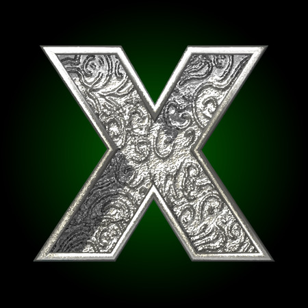 Vector silver cutted figureのイラスト素材