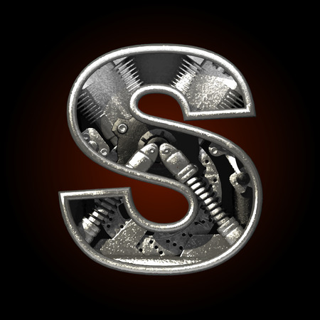 vector figure  with engine insideのイラスト素材