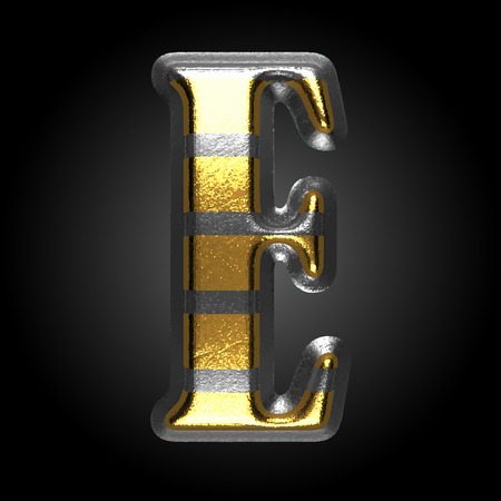 vector silver and golden figureのイラスト素材